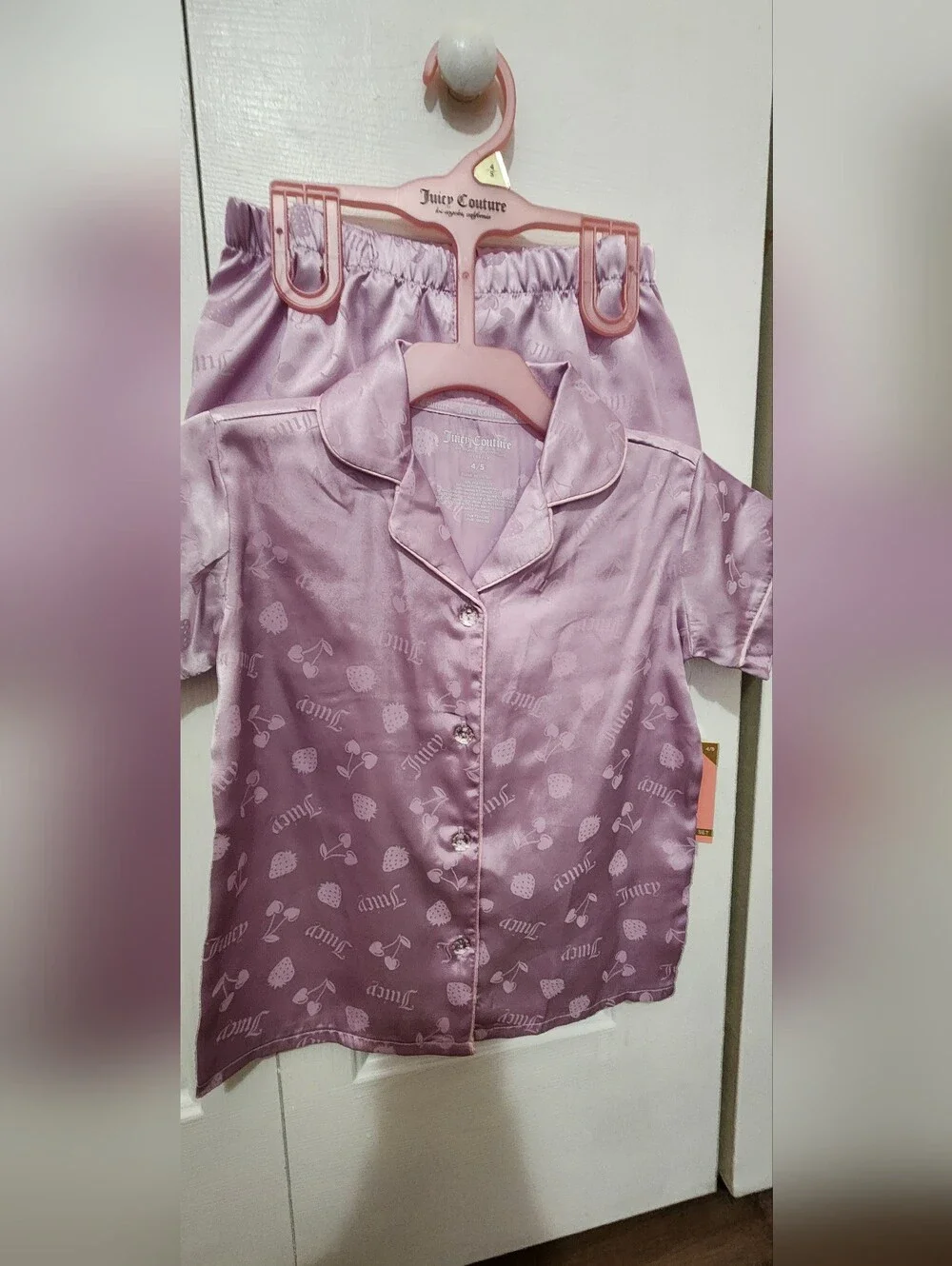 Juicy Couture Girls 2 Piece Pajama Set NWT Size 4/5